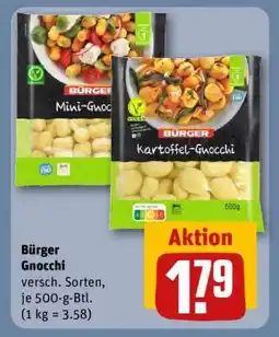 REWE Bürger Gnocchi Angebot