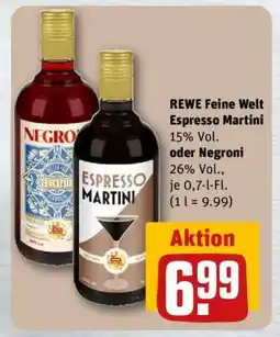 REWE REWE Feine Welt Espresso Martini oder Negroni Angebot