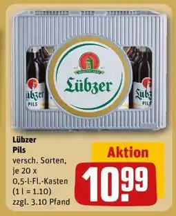 REWE Lübzer Pils Angebot