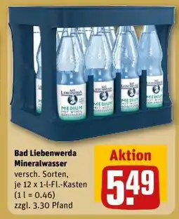 REWE BAD LIEBENWERDA Mineralwasser Angebot