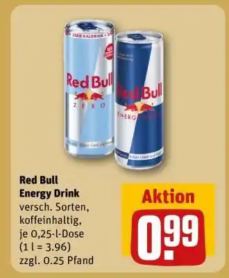 REWE Red Bull Energy Drink Angebot