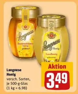 REWE Langnese Honig Angebot