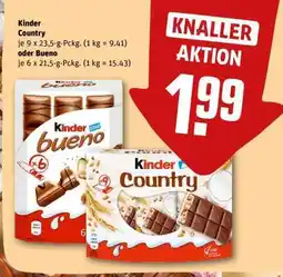 REWE Kinder Country oder Bueno Angebot