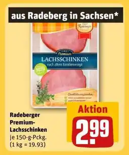 REWE Radeberger Premium Lachsschinken Angebot