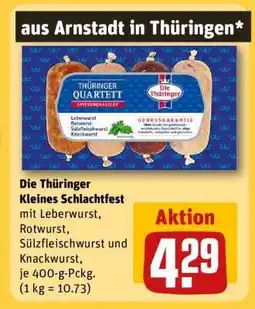 REWE Die Thüringer Kleines Schlachtfest Angebot