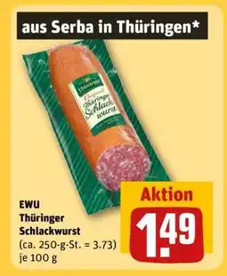 REWE EWU Thüringer Schlackwurst Angebot