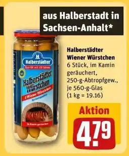 REWE Halberstädter Wiener Würstchen Angebot