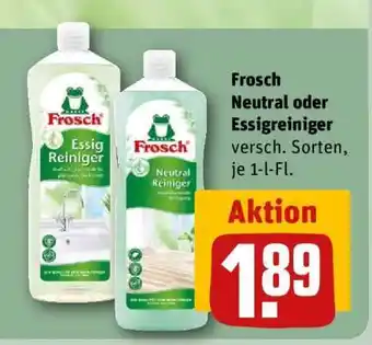 REWE Frosch Neutral oder Essigreiniger Angebot