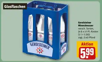 REWE Gerolsteiner Mineralwasser Angebot