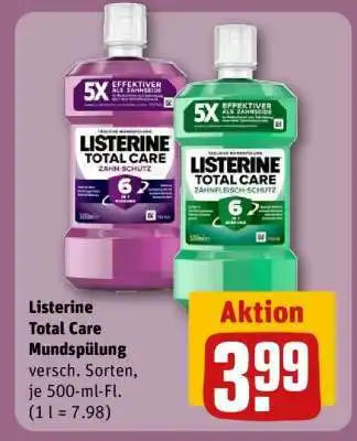 REWE Listerine Total Care Mundspülung Angebot