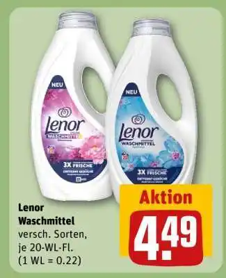 REWE Lenor Waschmittel Angebot