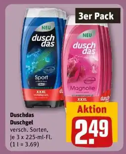 REWE DUSCHDAS Duschgel Angebot