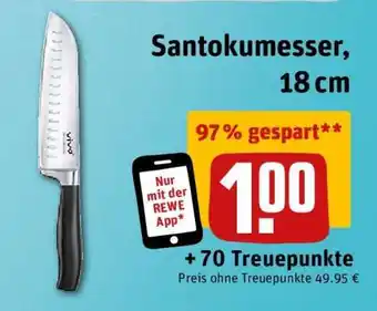 REWE Santokumesser, 18 cm Angebot
