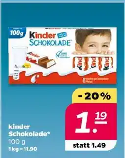 NETTO kinder Schokolade Angebot
