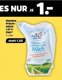 NETTO Hemme Frischmilch 1,8% Fett Angebot