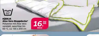 NETTO HJEMJA Aloe Vera Steppdecke Angebot