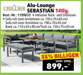 Norma Alu-Lounge SEBASTIAN 14tlg Angebot