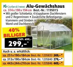 Norma Alu-Gewächshaus Angebot