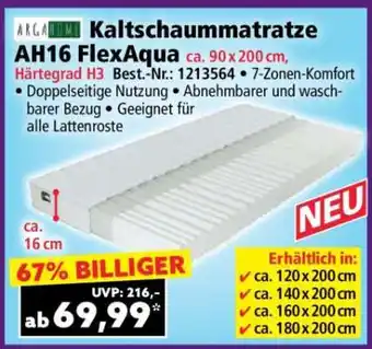 Norma Kaltschaummatratze AH16 FlexAqua Angebot