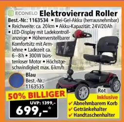 Norma Elektrovierrad Roller Angebot