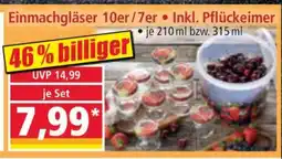 Norma Einmachgläser 10er/7er • Inkl. Pflückeimer Angebot