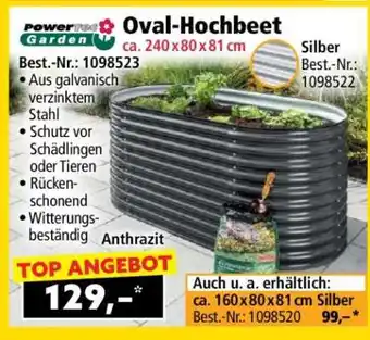 Norma Oval-Hochbeet Angebot