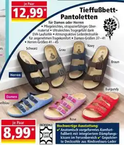 Norma Tieffußbett- Pantoletten Angebot