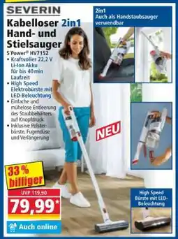 Norma Kabelloser 2in1 Hand- und Stielsauger Angebot
