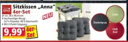 Norma Sitzkissen „Anna“ 4er-Set Angebot
