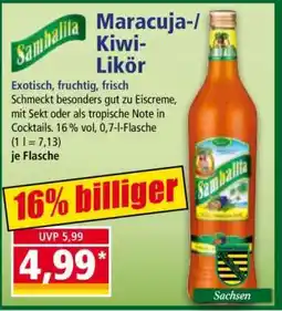Norma Maracuja-/ Kiwi-Likör Angebot