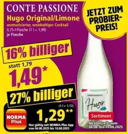 Norma CONTE PASSIONE Hugo Original/Limone Angebot