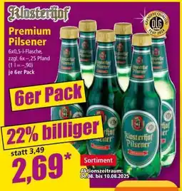 Norma Klosterhof Premium Pilsener Angebot