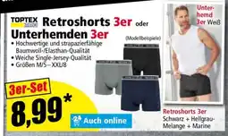 Norma Retroshorts 3er oder Unterhemden 3er Angebot