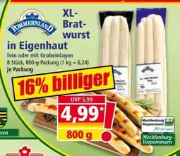 Norma XL-Bratwurst in Eigenhaut Angebot