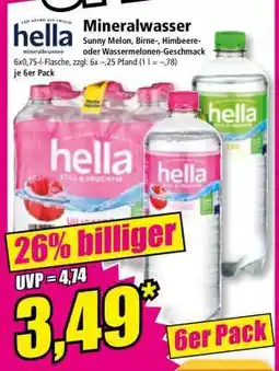 Norma Hella Mineralwasser Angebot