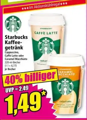 Norma Starbucks Kaffeegetränk Angebot