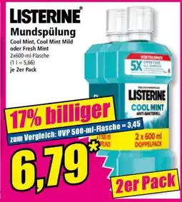 Norma LISTERINE Mundspülung Angebot