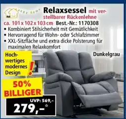 Norma Relaxsessel mit verstellbarer Rückenlehne Angebot