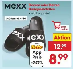 Netto Marken-Discount MEXX Damen oder Herren Badepantoletten Angebot