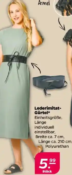 NETTO Lederimitat-Gürtel Angebot