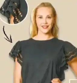 NETTO Shirt mit Makramee-Ärmeln Angebot