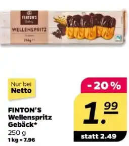 NETTO FINTON'S Wellenspritz Gebäck Angebot