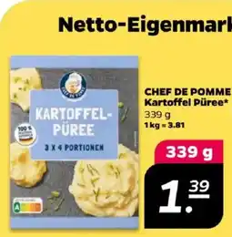 NETTO CHEF DE POMME Kartoffel Püree Angebot