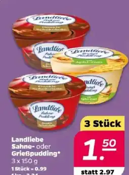 NETTO Landliebe Sahne- oder Grießpudding Angebot