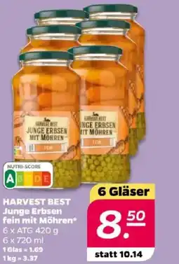 NETTO HARVEST BEST Junge Erbsen fein mit Möhren Angebot