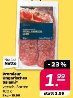 NETTO Premieur Ungarisches Salami Angebot