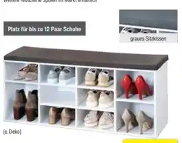 toom Baumarkt Kesper Schuhschrank mit Sitzkissen Angebot