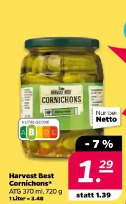 NETTO Harvest Best Cornichons Angebot