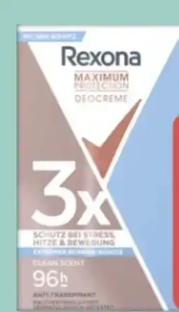 Rossmann Rexona Maximum Protection Deocreme Angebot