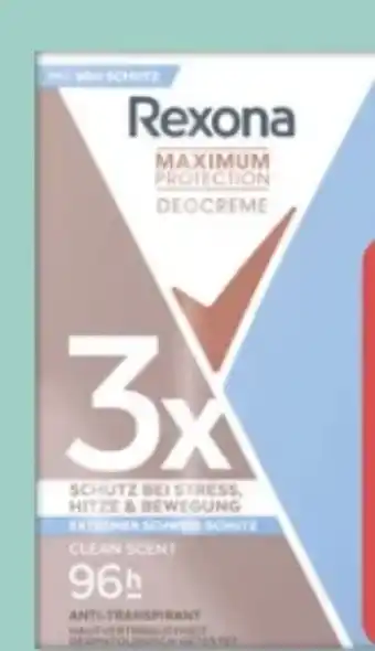 Rossmann Rexona Maximum Protection Deocreme Angebot